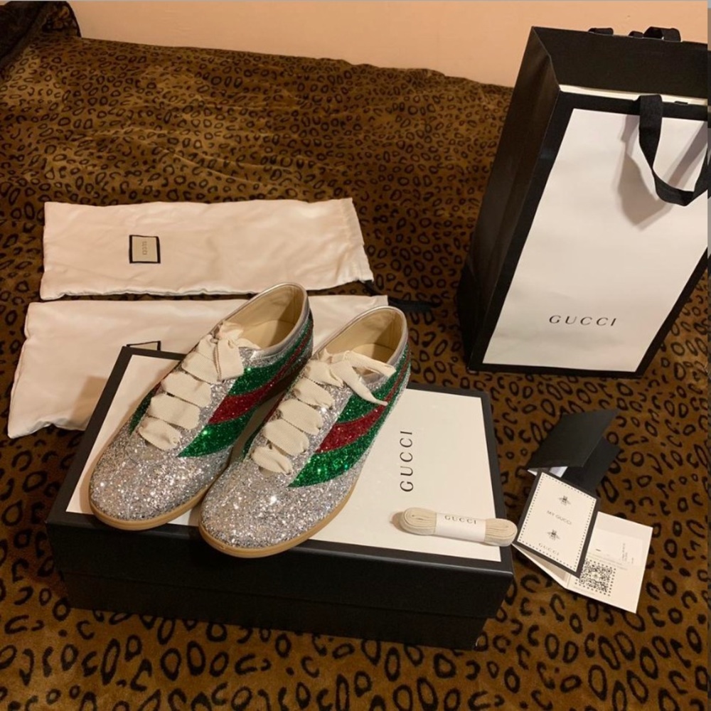 Gucci Men’s Falacer Glitter Sneaker!